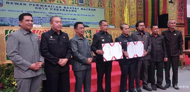 DPRD Pekanbaru Gelar Paripurna Pengesahan APBD Perubahan 2022